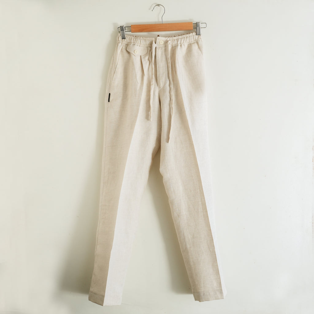 Beige Linen Pants