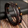 BROWN LEATHER WRIST BAND