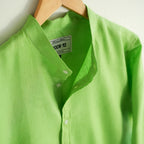 Parrot Green Linen Shirt
