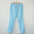 Aqua Blue Linen Pants